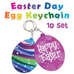 Easter Egg Keychain Pack of 10 Easter Egg Keychain Pack of 10
